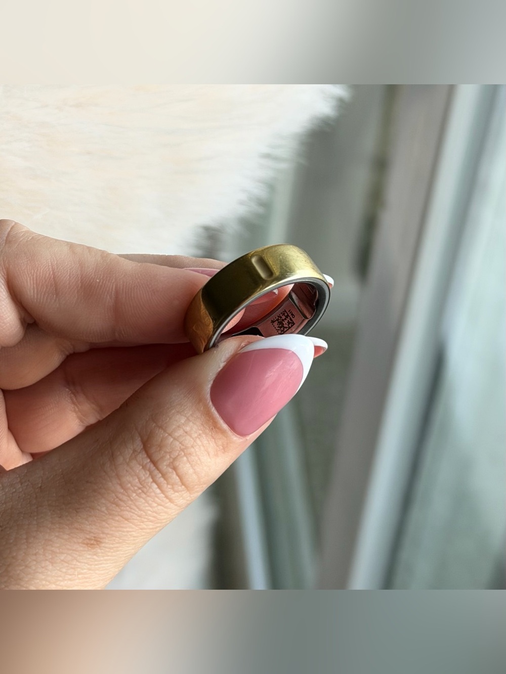 Oura Gold Tone Wide Band Ring